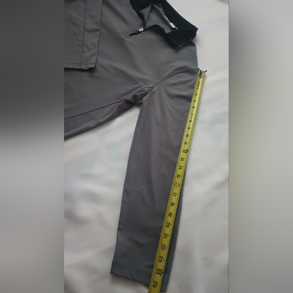 Rorie Whelan Golf Shirts Men's L Gray Long Sleeve 1/4 Zip Dry Wicking Good Condi - Picture 8 of 14